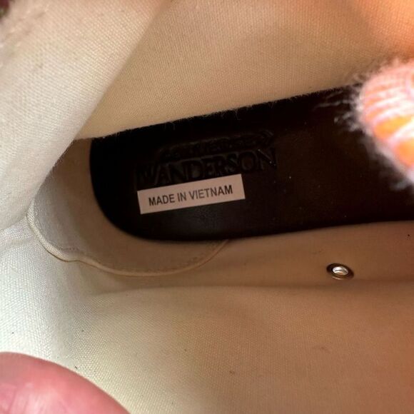 Converse X JW ANDERSON Single Left Shoe Hi Glitter Pink and Orange Neon - Picture 6 of 8